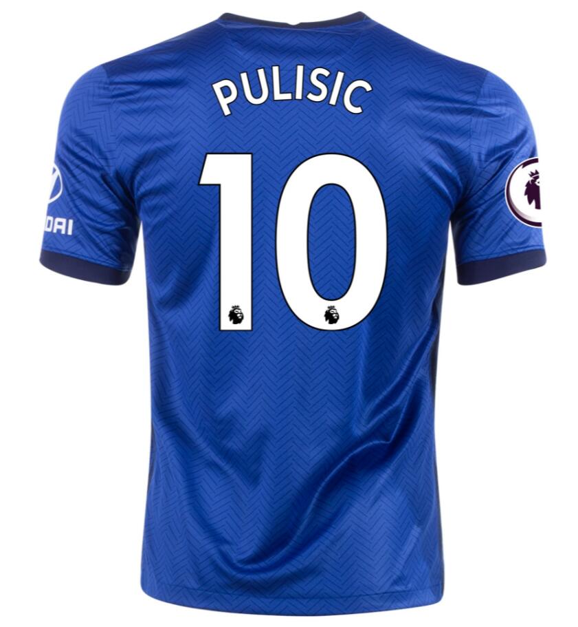 Chelsea Home Kit Soccer Jersey CHRISTIAN PULISIC #10 2020/21